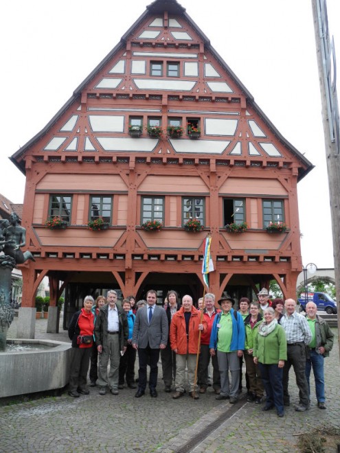 Start Wimpelgruppe am Alten Rathaus Plochingen