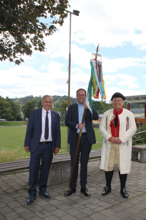 Begrüßung von Eugen Kramer, stellvertretend für alle Wimpelwanderer. Foto: Erwin Abler