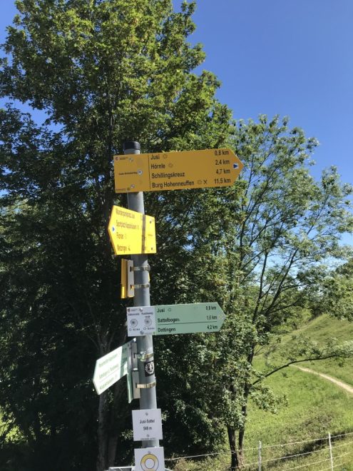 Beschilderung Gustav-Ströhmfeld-Weg Foto: Schwäbischer Albverein/Dilg