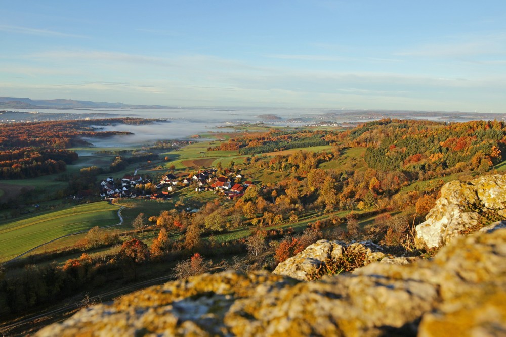 Herbst am Albtrauf. Foto: Petra Scheer
