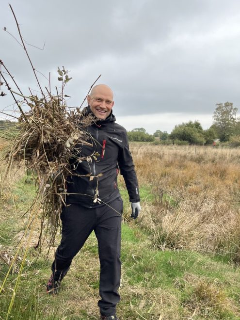 Landrat Marcel Musof bei der Arbeit